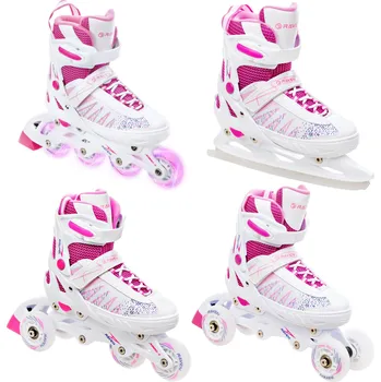 RAVEN Kolečkové brusle Raven Grace Luminous 35/39 BÍLÁ|RŮŽOVÁ