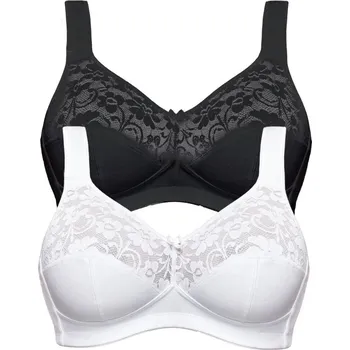 Podprsenka Dámská podprsenka SUSA 27931 dvojbalení bílá/černá - 105D