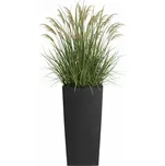 PLASTOVÝ KVĚTINÁČ PORTO RIFLO 57X29,5X29,5 CM ČERNÁ