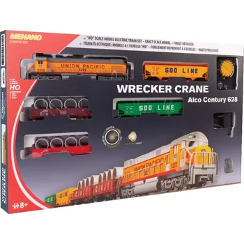Vláček a vláčkodráha MEHANO Train set Wrecker Crane