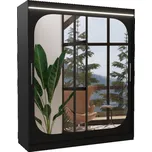 Šatní skříň Arizona 180 s LED osvětlením - ADRK FURNITURE Černá 180x215 cm