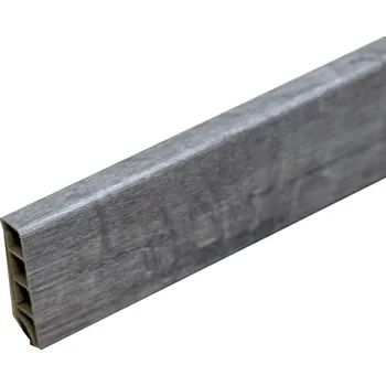 Podlahová lišta Soklová lišta SPC RIGID Regina 2 m, koncovky 1 ks pravá + 1 ks levá, šedá, Egibi - 1 rok na vrácení + DOPRAVA ZDARMA k Vám i zpět