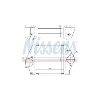 Chladič motoru Chladič turba NISSENS 96570