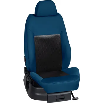 Potah sedadla Autopotahy Volkswagen CRAFTER / CRAFTER /2017->, CRAFTER (2 místa), STANDARD > KS004 (KS004 / Modrý bok)