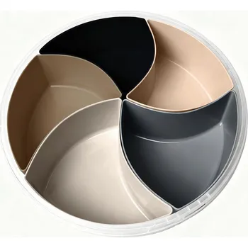 Talíř Sada misek na snacky Chips, krémová, šedá, černá, bílá, béžová, světle hnědá, průhledné, 8,5 cm