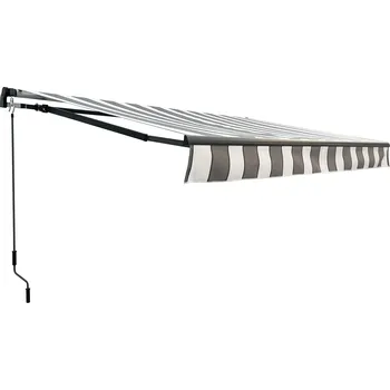 Markýza Kloubová markýza, 300 x 200 cm, šedo-bílá | 509191