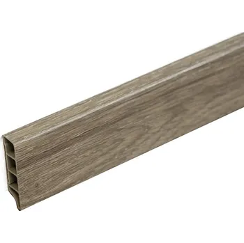 Podlahová lišta Soklová lišta SPC RIGID Ottawa 2 m, koncovky 1 ks pravá + 1 ks levá, hnědá, Egibi - 1 rok na vrácení + DOPRAVA ZDARMA k Vám i zpět