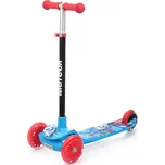 Dětská tříkolová koloběžka MTR Funny s LED koly, Modrá