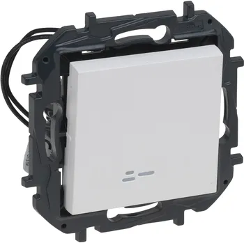 vypínač LEGRAND Spínač NILOÉ STEP 863116B č.6 podsvětlený bílá 863116B