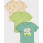 Sinsay - Bavlněná trička 3 pack - mentolová - 428IG-65X - 428IG-65X-122