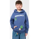 Sinsay - Mikina s potiskem Minecraft - modrá - 283IO-55X - 283IO-55X-140