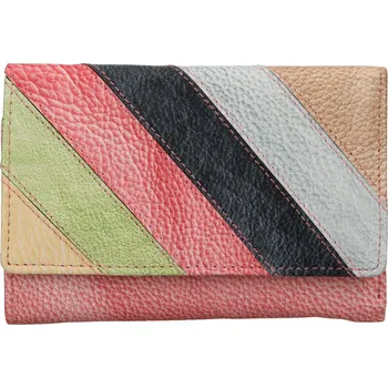 Peněženka Lagen dámská peněženka kožená 864-77/R - růžová/multi - LIPSTICK/MULTI