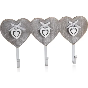 Věšák věšák 3 háčky HEART