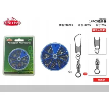 Rybářský obratlík s karabinkou - silný a spolehlivý