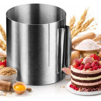 Nádoba na pečení FORMA NASTAVITELNÝ NA DORT FORMA NA DORT CUKRÁŘSKÁ FORMA 16-30 cm H - 20 cm