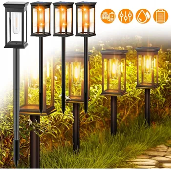 Venkovní osvětlení SOLÁRNÍ SVĚTLA DO ZAHRADY, SADA 4 KUSŮ VENKOVNÍCH SOLÁRNÍCH SVĚTEL DO ZAHRADY