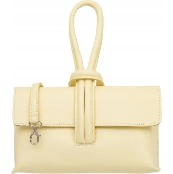 Kabelka Vera Pelle kabelka z pravé kůže žlutá