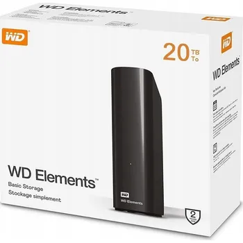 Externí pevný disk Externí HDD disk Western Digital WDBWLG0200HBK-EESN 20 TB