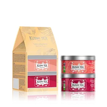 Čaj Kusmi Tea Sada dvou miniatur ovocných sypaných čajů AquaSummer & AquaRosa, 2x 20g 21325A1430