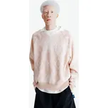 DECATHLON Pánský svetr Heritage XL BÍLÁ|RŮŽOVÁ