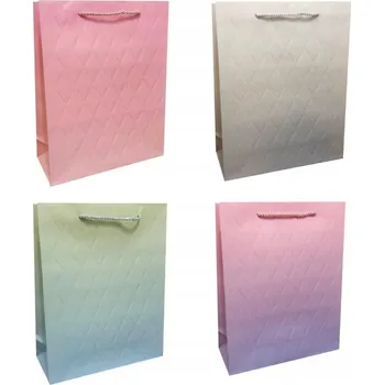 Dárková taška Dárková Taška papírová taška S Gradient s ražbou