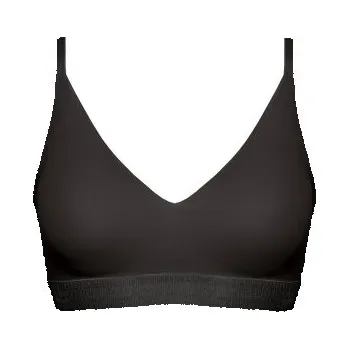 Podprsenka Nevyztužená podprsenka Gorteks Rocky - měkký top s odnímatelnými vycpávkami Černá 42