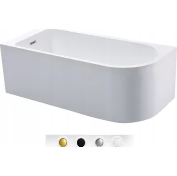 Vana Akrylátová rohová vana Braider Restia levá, boční odtok, 150 x 75 cm