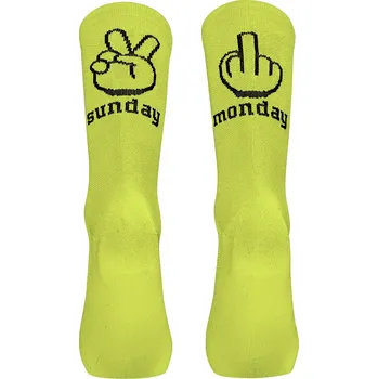Pánské ponožky Northwave Sunday Monday Sock - yellow fluo 34-36