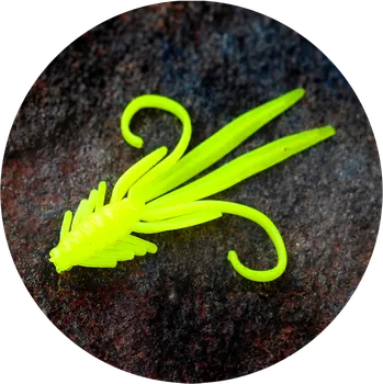 Umělá nástraha RedBass Gumová Nástraha Nymfa Signal Yellow UV - L 80 mm