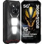 Smartphone DOOGEE V Max LR 16 GB / 512 GB 5G černý