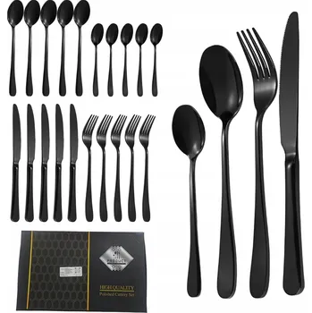 Příbor 24DÍLNÉ PŘÍBORY Z NEREZOVÁ OCEL KRABIČKA ELEGANTNÍ