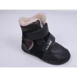 D.D.step Zimní boty D.D. step kožené W078-42862B černé s reflexním srdíčkem velikost: 28