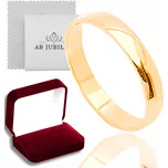 Zlatý prsten AB Jubiler 585 leštěný 3,00 mm na míru s gravírováním