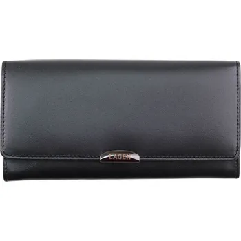 Peněženka Dámská kožená peněženka Lagen Meera metalicky černá