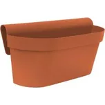 Gardino Gardino, truhlík na zábradlí ESPRIT 30 cm, terakota
