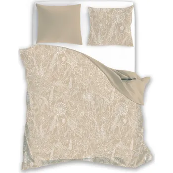 Povlečení Bavlněné povlečení Fashion 019 160x200 cm + 2x 70x80 cm béžové