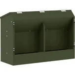 Krmítko pro králíky Olivově zelená 64,5 x 25,5 x 45,5 cm