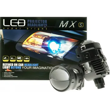 EPLL22 Bi-LED Čočky do Auta 12V 6000K 60W 2,5" CANBUS s adaptéry 2ks