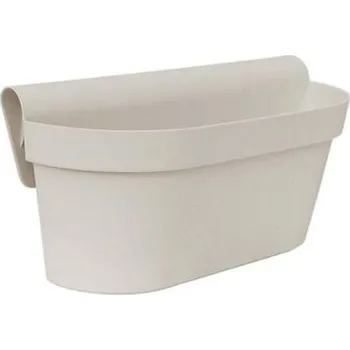 Květináč Gardino Gardino, truhlík na zábradlí ESPRIT 30 cm, béžový