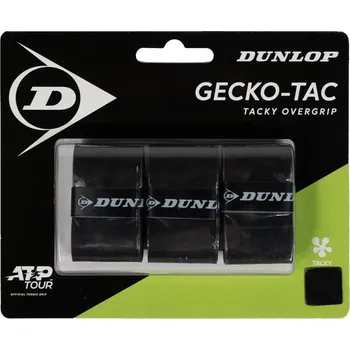Raketový sport DUNLOP GECKO-TACK OverGrip 0,5 mm černá omotávky