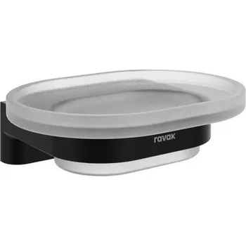 Mýdlenka Ravak Chrom II Držák s mýdlenkou, černá matná X07P1375