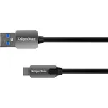 Kabel KRUGER & MATZ KM0347 USB 3.0/USB-C 0,5m Black