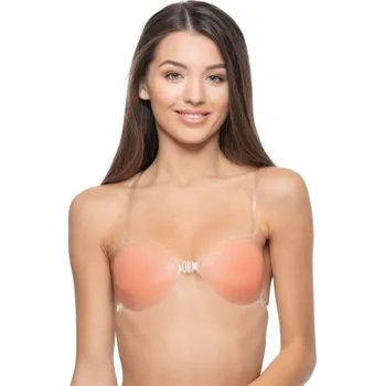 Podprsenka Silikonová podprsenka Gorteks s ramínky Tělová C