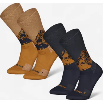 Pánské ponožky QUECHUA Turistické polovysoké hřejivé ponožky SH 500 43/46