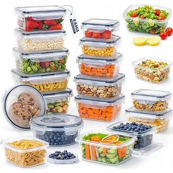 Dóza na potraviny HERMETICKÉ KUCHYŇSKÉ DÓZY NA POTRAVINY S TĚSNĚNÍM SADA 12 KUSŮ