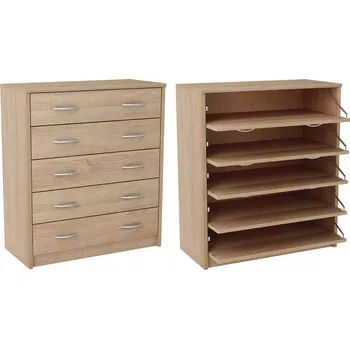 Praktický botník IBOJA - dub sonoma