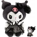 HELLO KITTY KUROMI PLYŠOVÁ HRAČKA ČERNÁ ŠATY KOČIČKA 75 CM