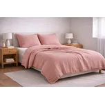 Mušelínové povlečení růžové 140x200 + 70x90 cm