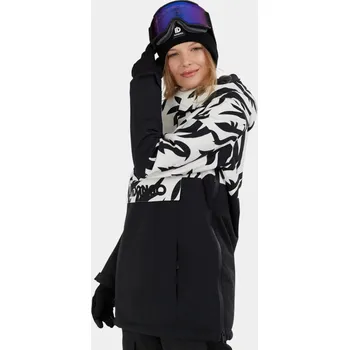 FUNDANGO Dámská lyžařská bunda Birch Eco Logo BÍLÁ|ČERNÁ