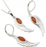 Sada stříbrných šperků ryzost 925 Tvůj jantar